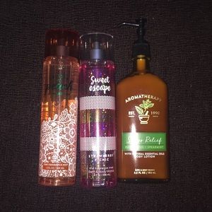 Bath and body works body spray and lotion